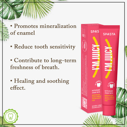 "I'm Juicy" Toothpaste Remineralization & Sensitivity Relief With Mint & Orange