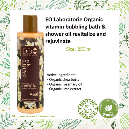 Shea Vitamin Foaming Bath & Shower Oil Revitalize & Rejuvenate of Skin