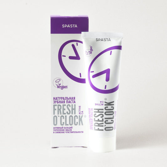 Fresh O'clock Toothpaste Active Calcium for Enamel Strengthening & Sensitivity Relief