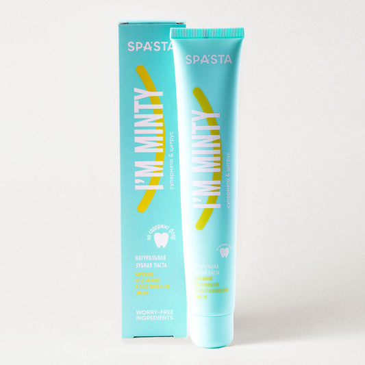 "I'm Minty" Toothpaste Gentle Whitening & Remineralization With Super Mint & Citrus