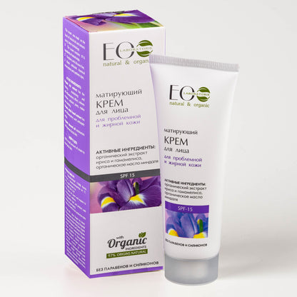 Mattifying Facial Cream With SPF 15 for Oily & Combination Skin